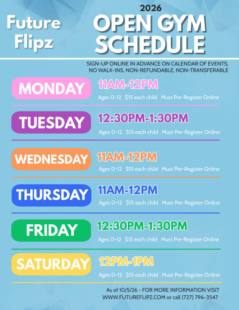 OG schedule as of 10.5.26